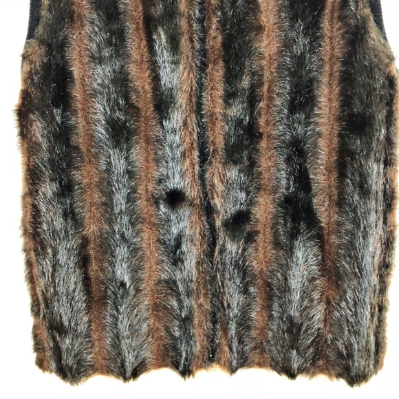 Faux Fur Vest KIKIT MAURICE SASSON Women’s Medium - Picture 4 of 8
